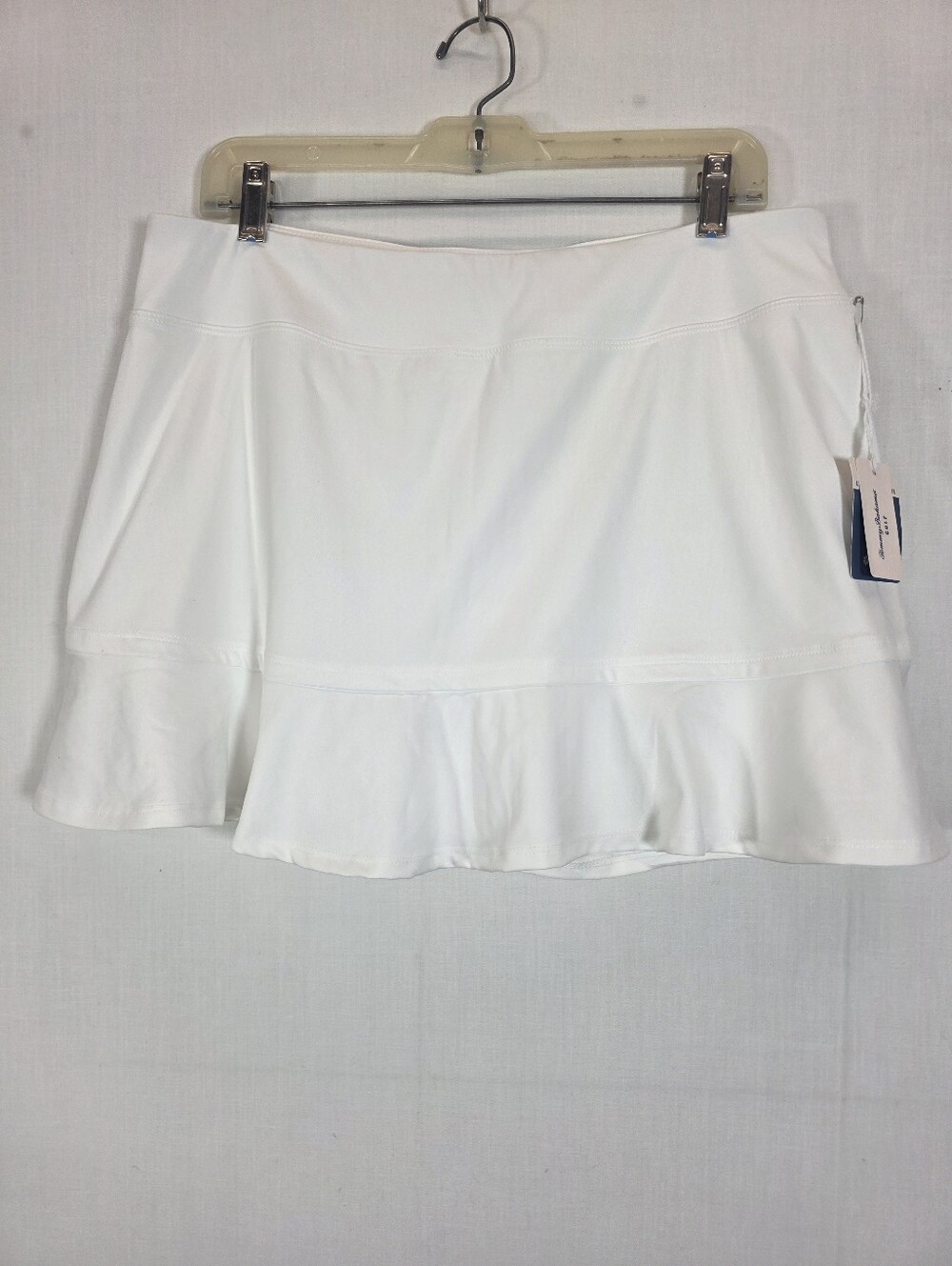 NWT Tommy Bahama Golf White Ruffle Tennis Skort XL UPF 50 Moisture Wicking